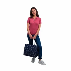 Harcour - Polo manches courtes femme Poly vieux Rose