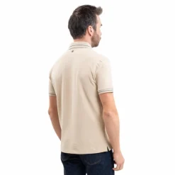Harcour - Polo manches courtes homme Oscar lin Beige Sale