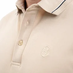 Harcour - Polo manches courtes homme Oscar lin Beige Sale