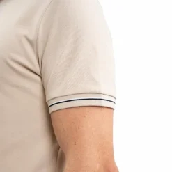 Harcour - Polo manches courtes homme Oscar lin Beige Sale