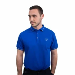 Harcour - Polo manches courtes homme Pampelonne électrique Bleu Outlet