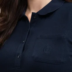 Harcour - Polo manches courtes femme Pamoly Marine Hot