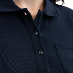 Harcour - Polo manches courtes femme Pamoly Marine Hot