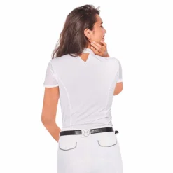 Harcour - Polo manches courtes de concours Evita blanc Hot