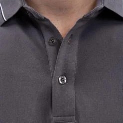 Harcour - Polo manches courtes homme Oscar ardoise Gris