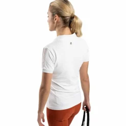 Discount Harcour - Polo manches courtes femme Punch Blanc