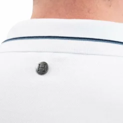 Clearance Harcour - Polo manches courtes homme Oscar Blanc