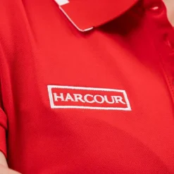 Outlet Harcour - Polo manches courtes femme Swiss Equestrian Friends Douve Rouge