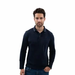 Harcour - Polo manches longues homme Malik Marine Outlet