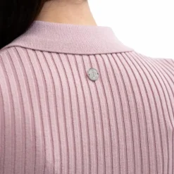 Harcour - Polo manches longues femme Aurore pivoine Rose Discount