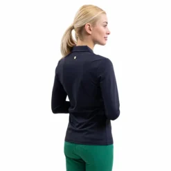 Harcour - Polo manches longues femme Pepite Marine Discount