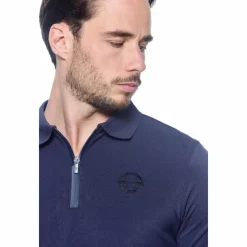 Outlet Harcour - Polo manches longues homme Pico Marine