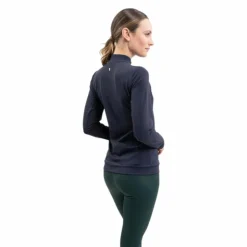 Harcour - Polo technique manches longues femme Tess Marine Hot