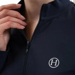 Harcour - Polo technique manches longues femme Tess Marine Hot