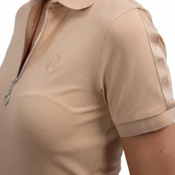 Hot Harcour - Polo technique manches courtes femme Pimp sable Beige