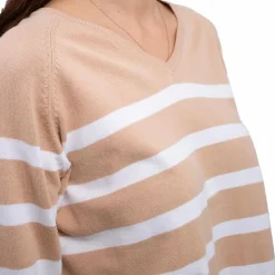 Harcour - Pull manches longues femme Swala sable Beige Discount