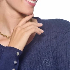 Discount Harcour - Pull manches longues femme Pompadou Marine
