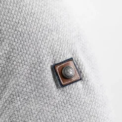 Outlet Harcour - Pullover manches longues homme casual Paul chiné Gris