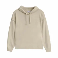 Harcour - Sweat à capuche manches longues femme Plume lin Beige Discount