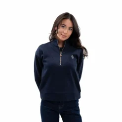 Harcour - Sweat à zip femme Louise x Versailles Marine New