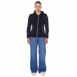 Harcour - Sweat à zip manches longues femme Sworm Noir