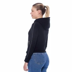 Harcour - Sweat à zip manches longues femme Sworm Noir