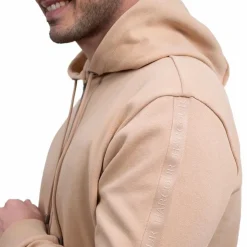 Harcour - Sweat avec zip homme Samson sable Beige