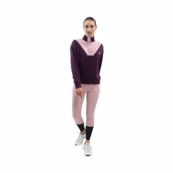 Sale Harcour - Sweat col montant femme Ambre figue/ pivoine Violet