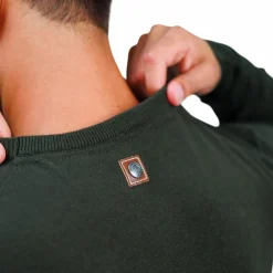 Harcour - Sweat homme Paul kaki Vert Outlet