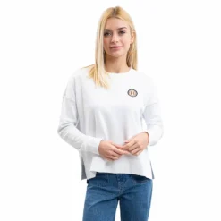 Harcour - Sweat manches longues femme Santana Blanc Outlet