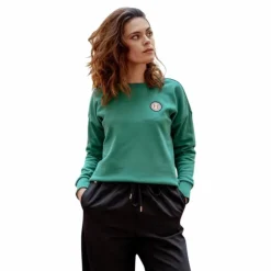 Harcour - Sweat manches longues femme Santana emerald green Vert