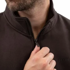 Clearance Harcour - Sweat manches longues homme Swabo cacao Marron