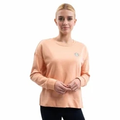 Harcour - Sweat manches longues femme Santana abricot Orange Best