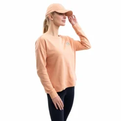 Harcour - Sweat manches longues femme Santana abricot Orange Best