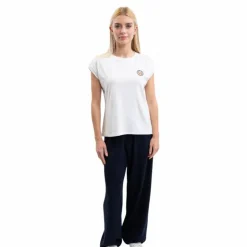 Harcour - T-shirt manches courtes femme Tchaka Blanc