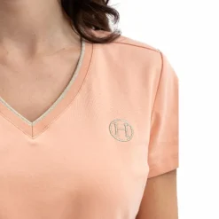 Discount Harcour - T-shirt manches courtes femme Taraza abricot Orange