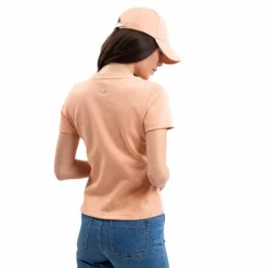 Harcour - T-shirt manches courtes femme Telma abricot Orange New