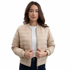Harcour - Veste bombers femme Boecia lin Beige Best