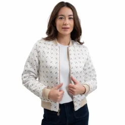 Harcour - Veste bombers femme Boecia lin Beige Best