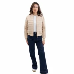 Harcour - Veste bombers femme Boecia lin Beige Best