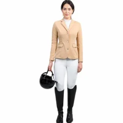 Harcour - Veste de concours femme Jismy sable Beige New