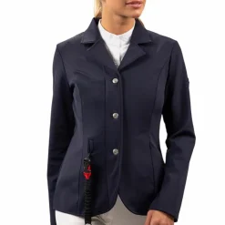 Harcour - Veste de concours femme Kanji compatible airbag Marine