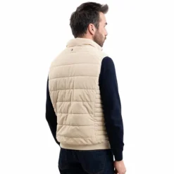 Online Harcour - Veste sans manches homme Boston lin Beige