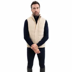 Online Harcour - Veste sans manches homme Boston lin Beige