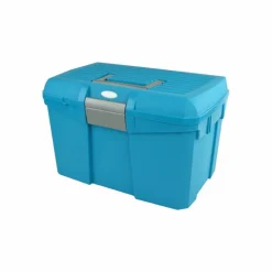 Hippotonic - Coffre de pansage turquoise/gris Bleu Best