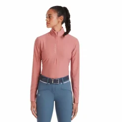 Clearance Horse Pilot - Baselayer manches longues femme Suntech brick dust Orange