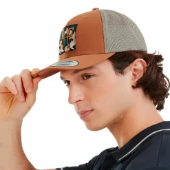 Horse Pilot - Casquette Trucker gold brown Marron Discount