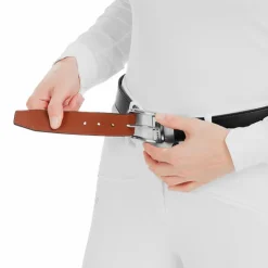 New Horse Pilot - Ceinture Veggie black/ gold brown Noir