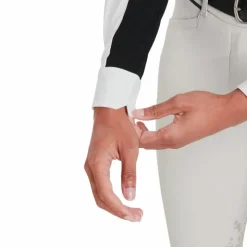 Horse Pilot - Chemise de concours manches longues femme Monica Noir