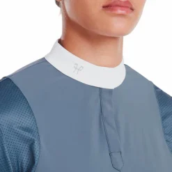 Horse Pilot - Chemise de concours manches longues femme Aerolight vintage indigo Bleu New